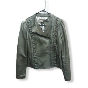 Faux leather jacket nwot